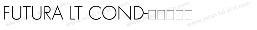 FUTURA LT COND字体转换